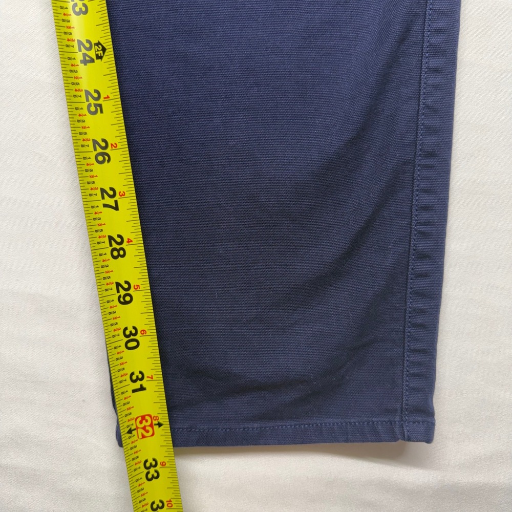 Peter Millar Crown Cotton Canvas 5 Pocket Pants Navy 36x32 Stretch Golf Classic - Picture 10 of 10